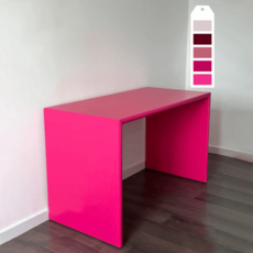 덴마크 사무용 책상 데스크 모던 디자이너 아트 우드 테이블 컬러 주문제작, 핑크120x60x75CM 컬러변경가능