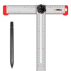 각도표기 보조선 회전 각도자 60cm 측정 알루미늄 철자, 1개
