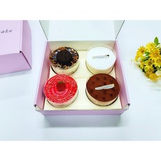 미니케이크(4개입) 생일케이크 조각케익 선물용 치즈 티라미수 초코 말차 레드벨벳 산딸기, 옵션A