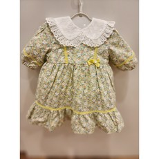  압소바 연약한 맨살에 바로 입혀도 안심~!!@ 순면 속치마 속바지 포함입니다 화사한 레이스 카라 탈부착 가능해요 