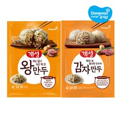 [동원] 개성 왕만두 2.1kg x1개+ 감자만두 2.2kg x1개, 1세트, 4.3kg