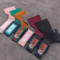 타이거밸런스 다한증 소가죽 헬스스트랩 헬스그립 헬스퀵그립, 색상랜덤, 1세트