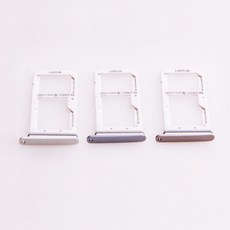 20 pcs 단일 및 듀얼 sim 카드 트레이 홀더 슬롯 컨테이너 어댑터 삼성 갤럭시 s7 g930 g930f, 1개, Dual grey^+6450