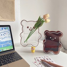 아크릴베어연필꽂이