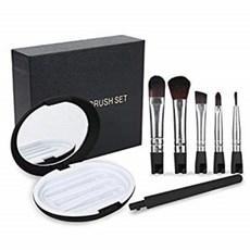 아티펀 5 Pcs 데타치블 트래블 메이크업 브러셰스 Set Face Eye 섀도 아일리너 파운데이션 블러시 Lip 파우더 리퀴드 크림 블렌딩 브러시 위드 Box, 1