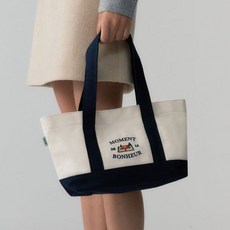 드파운드 Bonheur canvas bag - navy S bonheur 206945