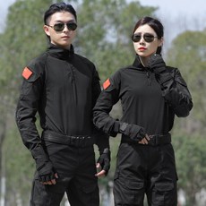 미군야상 여름 야외 카모 세트남성 짧은소매 기술병 작전 CS야전 옷여성