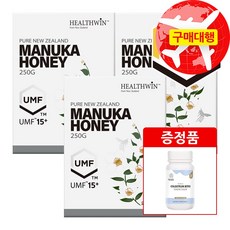 뉴질랜드 헬스윈 마누카꿀 UMF15, 250g, 3개