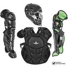 All-Star Youth System7 Axis Catchers Set, One Color_Black Grey, One Color