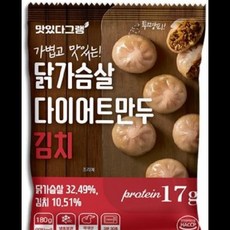 다이어트 닭가슴살 김치만두 엄지 180G(6EA), 180g, 6개