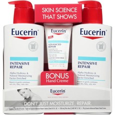 미국직구 Eucerin 유세린 리페어 핸드 크림 78g 바디 로션 621ml 2팩