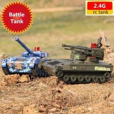 무선탱크 RC탱크 무선 오프로드 RC 원격 탱크 전차 업데이트 전투 2.4G 2pcs, 1set 2pcs 탱크