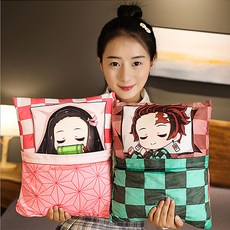 귀멸의 칼날 캐릭터 36_27cm 입체 쿠션 7종택1, 02 네즈코