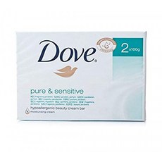 Dove 도브 퓨어 앤 센시티브 크림 바 (2x100g), 단일상품