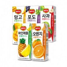 롯데 델몬트 드링크 190ml x 32팩 5종 혼합구성, 190ml 24개 포도