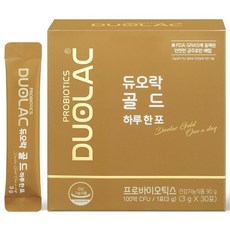 듀오락 골드하루한포 유산균 프로바이오틱스 30포 1개, 30회분 30회분