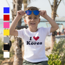 한국민예사 대한민국 아이 러브 코리아 어린이 유아 키즈 반팔 티셔츠