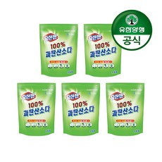 유한젠 100% 과탄산소다 표백제, 1kg, 5개