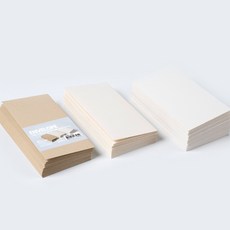 PaperPhant 하이퀄리티지 도톰한 가로형 봉투, 3컬러 티끌지(한지) 120g 80매