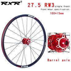 RXR 산악 자전거 휠셋 275 인치 RW3 MTB 알루미늄 합금 디스크 브레이크 5 베어링 711 단 스루 액슬 QR 자전거 휠