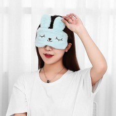 수면 안대 입체모융 아이스팩 안대 냉열찜질 피로하지 않은 낮잠 캐릭터 한국판 안대, 01 기모노(핑크)조절가능+얼음주머니