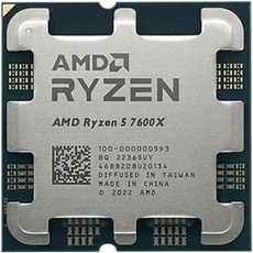 AMD 라이젠 57600X CPU 6코어 12스레드 데스크톱 컴퓨터 프로세서 10000005935.3Ghz L332MB 정품 - 라이젠57600