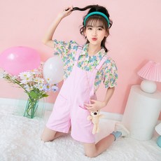 린넨멜빵반바지