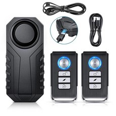 자전거 방수 7 경적 볼륨 3 시스템 IP65 113dB 단계 C타입 감도 경보 조절 충전식, 4. 1 Set Bike Alarm B-2, 1개