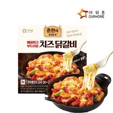 [다만세푸드] 아워홈 안주 춘천식 매콤 치즈 닭갈비 170g, 3개
