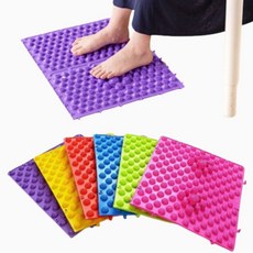 택배왔어요 발매트 발바닥 순환 발지압기 매트 싱크대발판 지압매트 발 마사지, 빨강, 1개