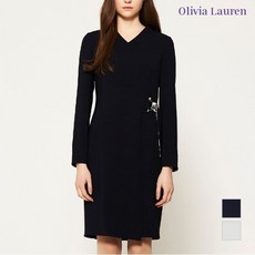 정상가 279000원 올리비아로렌 H라인 브이넥 원피스_VOCOAUS1321