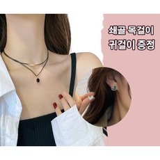 뱀줄목걸이귀걸이세트