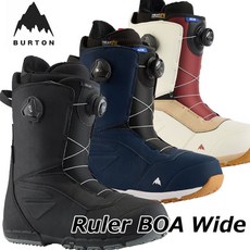 BURTON 버튼 부츠 남성 Ruler BOA Wide Snowboard Boots 룰러 보아 와이드 일본 라쿠텐 정품 ship1, BLACK, US95【275mm】