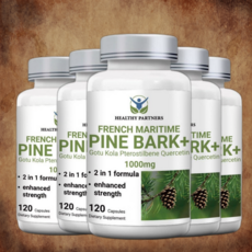 HEALTHY PARTNERS 프랑스해안송 소나무껍질추출물 고투콜라 프테로스틸벤 퀘르세틴 1000mg 피크노제놀성분 폴리페놀