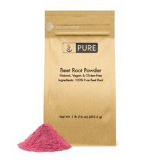 Pure Organic Ingredients Natural Beet Root Powder 1lb 453.6g abc쥬스 abc쥬스팩 abc쥬스재료 abc 주스 사과 당근 abc 레드비트즙 abcd주스, 1개, 1
