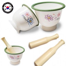 국산 무공해재질 절구통 방망이 전통의 절구 다지기, 1개