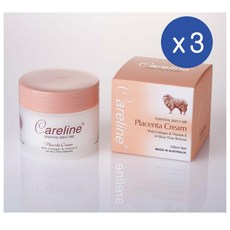 케어라인 플라센타 양태반 크림 콜라겐 비타민E 100ml Careline Placenta Cream, 3개