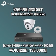 티피링크 CCTV VIGI 자가설치 PoE 풀 세트 (2K카메라-4채널녹화기-케이블) 간편직접설치, 8.실외형 카메라 4대 SET, 2TB(ST20000VX008), 1개