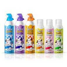 스노우버디 휘핑 버블클렌저 올패키지 종합 6종 총 1500ml, 딸기+파우더+수박+그레이프+오렌지+블루베리