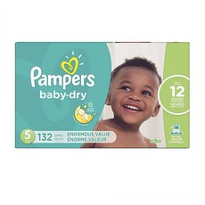 팸퍼스 Pampers Baby Dry 베이비 드라이 기저귀 5단계 132개입 밴드형, 1개