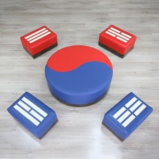 to nte태극기 모양 보조 의자 셋트 인조가죽 어린이 소파be ljy, 투비웰 쿠팡 본상품선택