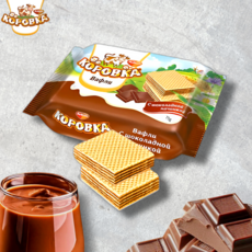 РотФронт Шоколадные вафли Коровка, 300 г