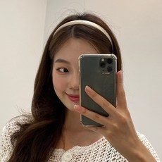 새틴머리띠