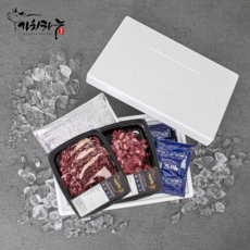 [가치하누] 한우암소 최상급1등급 등심600g+국거리300g세트, 1개