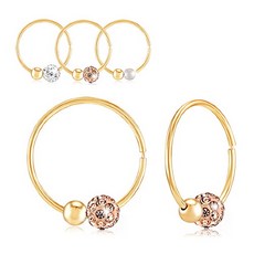 14k파이프링귀걸이