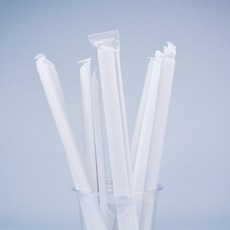 원포장 크라프트 종이 스트로우 개별포장 12 x 250 mm, 1개, 250개입