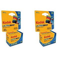 Kodak Ultramax 400 Color Negative Film (ISO 400) 35mm 24-Exposures - 2 Pack 999999263531, One Size, 상세 설명 참조0