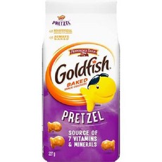 (캐나다 직송) 골드피쉬 프레첼 크래커 227g 3개 Goldfish Pretzel Crackers