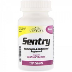 21 센츄리 21st Century Sentry 여성용 멀티비타민 멀티미네랄 보충제 120정