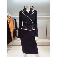 [현대백화점][린 LYNN] (L523) 카라넥 페플럼 원피스 (LGOPLC9700NA)